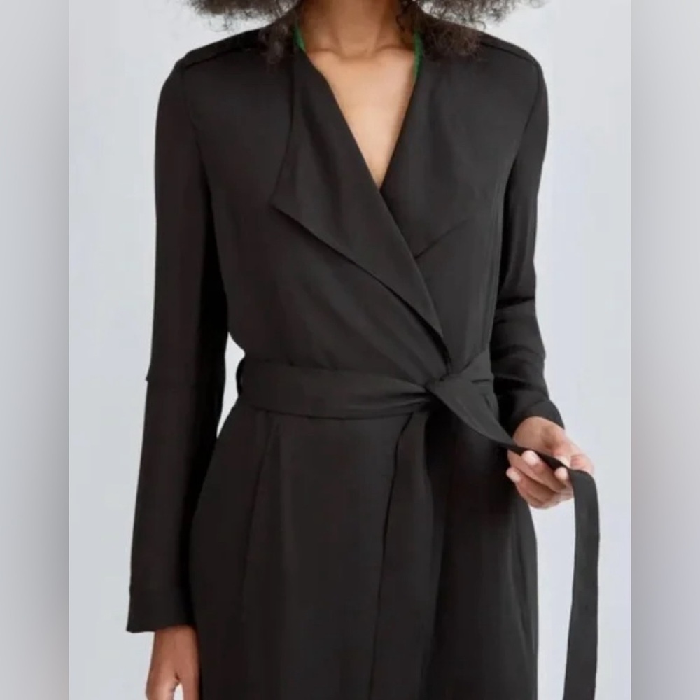 Babaton Quincey Belted Trench Coat Jacket Blazer